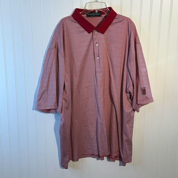 Fairway & Greene Pureformance Polo Shirt Men XXlarge Red White Striped Embroider - Picture 1 of 11